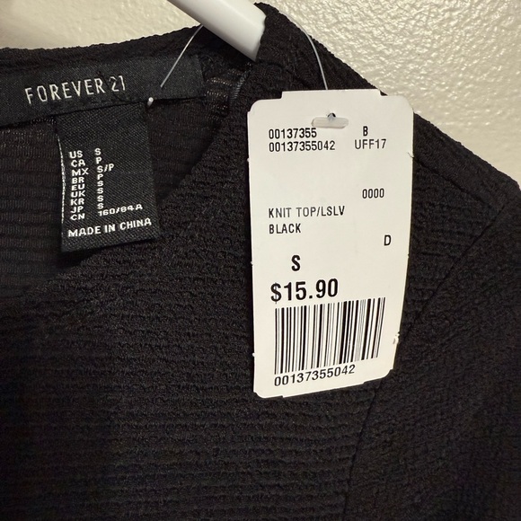 Forever 21 Black Ribbed Top - Picture 7 of 7